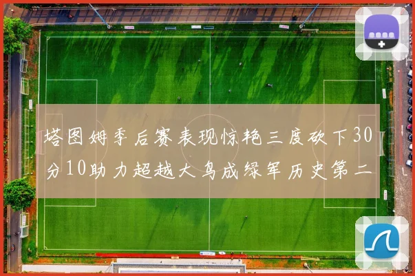 塔图姆季后赛表现惊艳三度砍下30分10助力超越大鸟成绿军历史第二